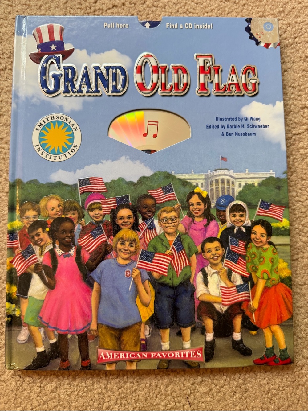 Grand Old Flag Smithsonian American Favorites Children’s Book w/CD Patriotic EUC